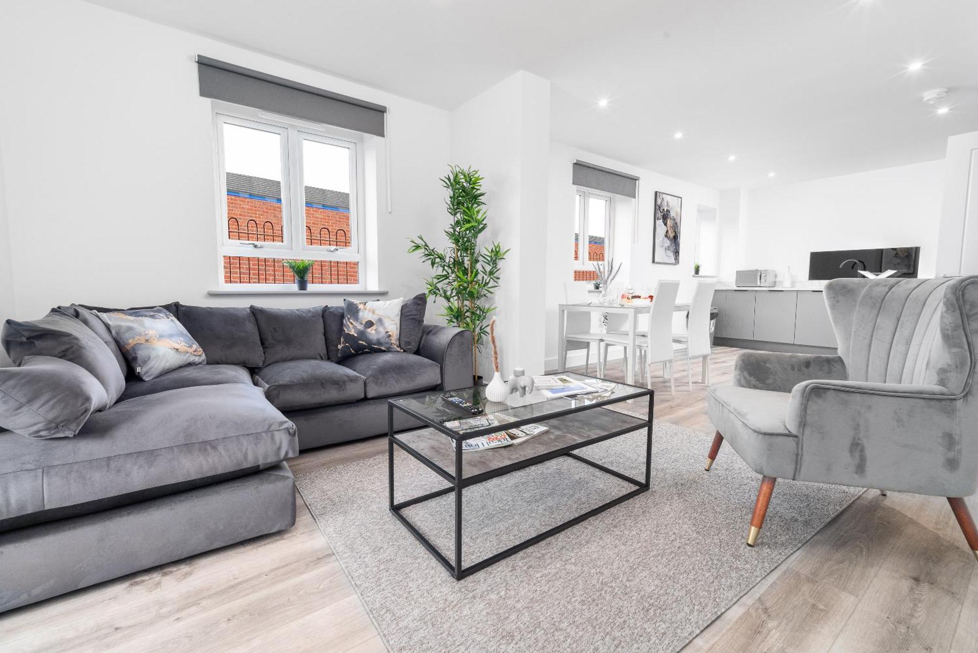 Luxury Apartment - 2 Bedrooms - Balcony - Parking - Netflix - Wifi - 7Mc Birmingham Ngoại thất bức ảnh